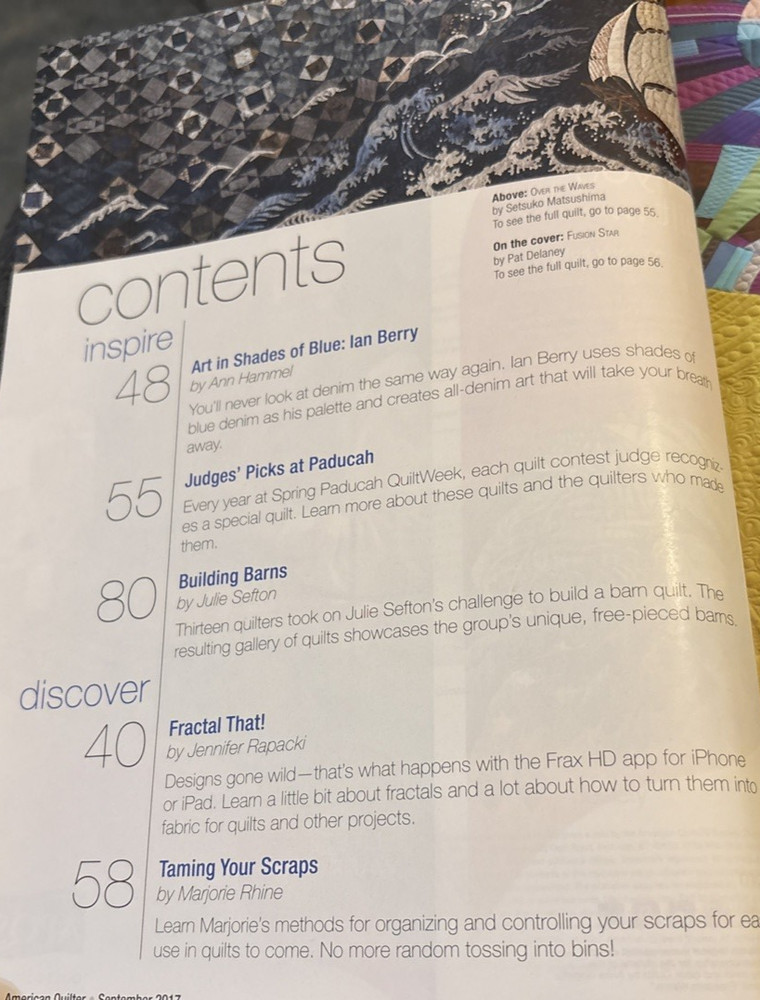 Rare AQ American Quilter Quilts Patterns September 2017