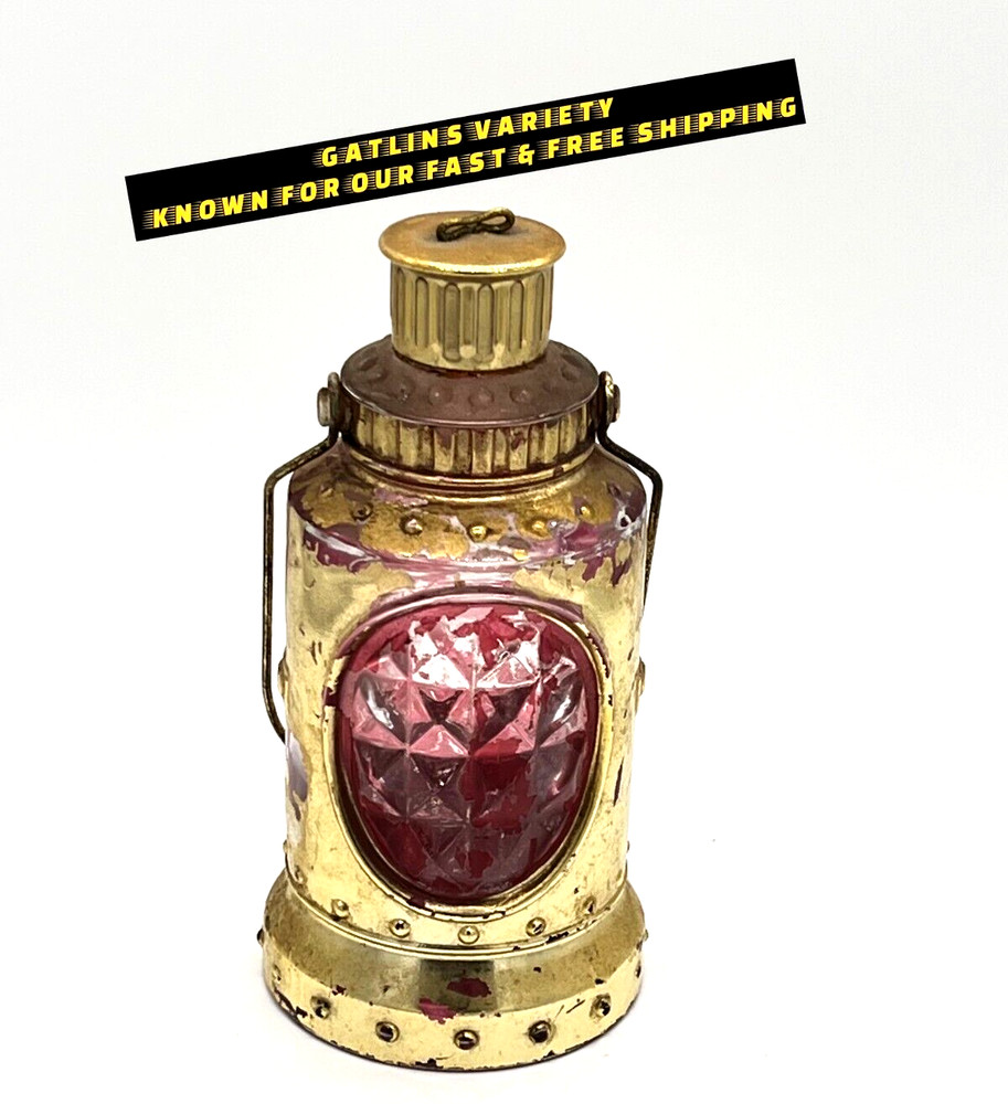 Avon CASEY'S LANTERN Leather After Shave Empty Bottle Decanter 9" Tall