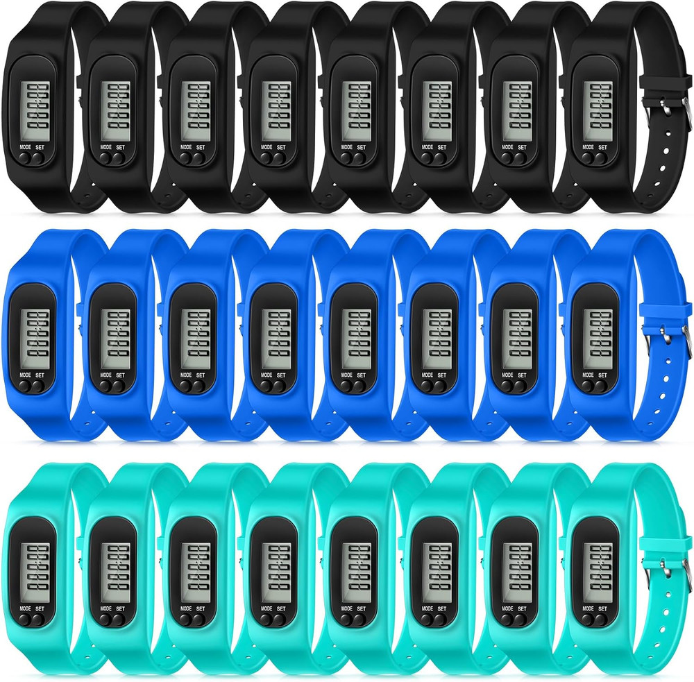 Pedometer for Walking Steps and Miles Pedometer Watch Silicone Steps Tracker Run