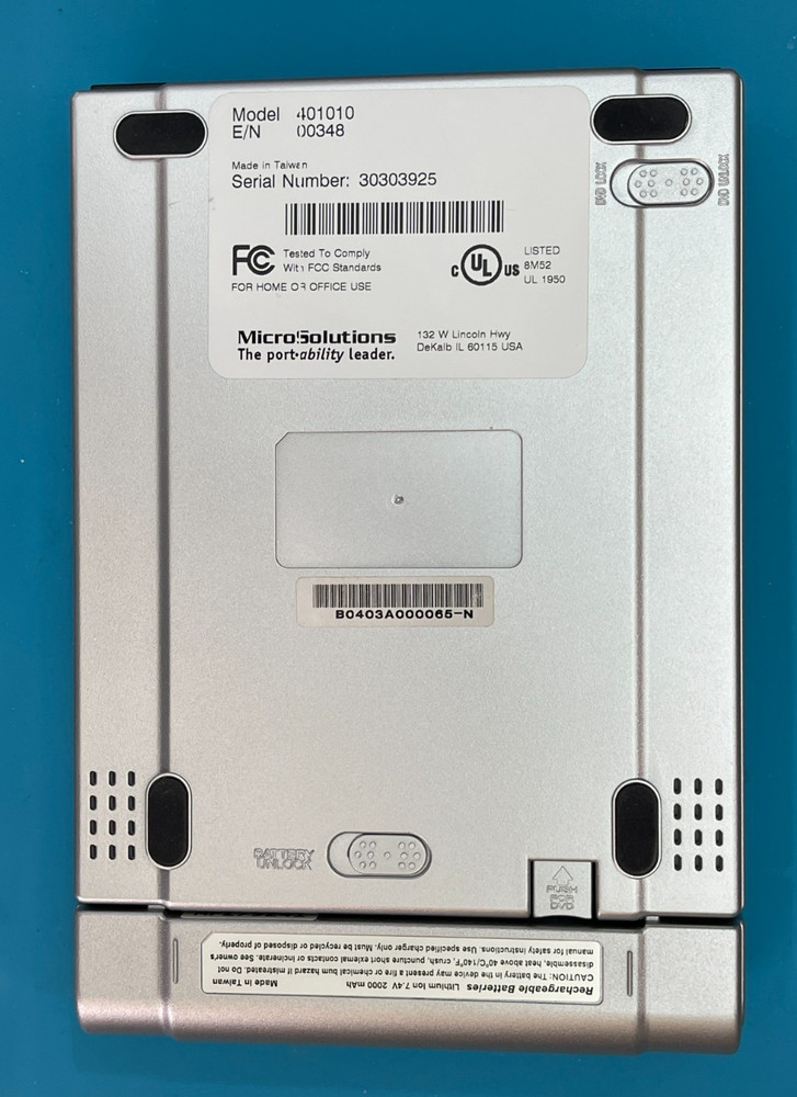 VINTAGE MICROSOLUTIONS ROADSTOR 401010 DVD CDR USB CARD READER **PLS READ