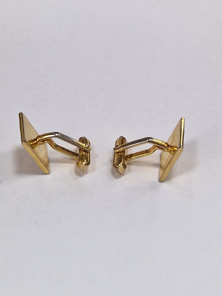 Square Diamond Cut Cufflinks