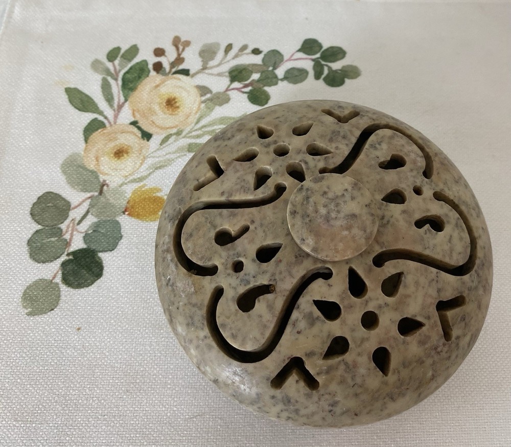 Soapstone Incense burner Or Trinket Box