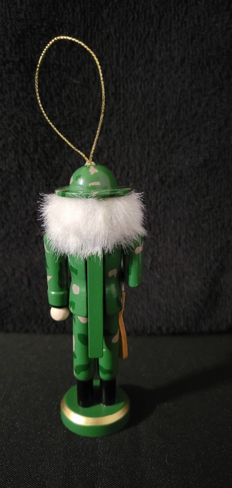 5" Camo/Camouflage Christmas Nutcracker with Rifle