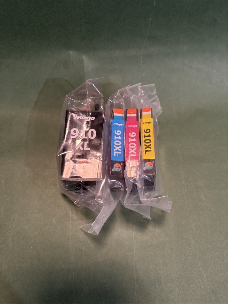 910XL Ink Cartridges Combo Pack Replacement for HP 4 Pack (BK/C/M/Y)