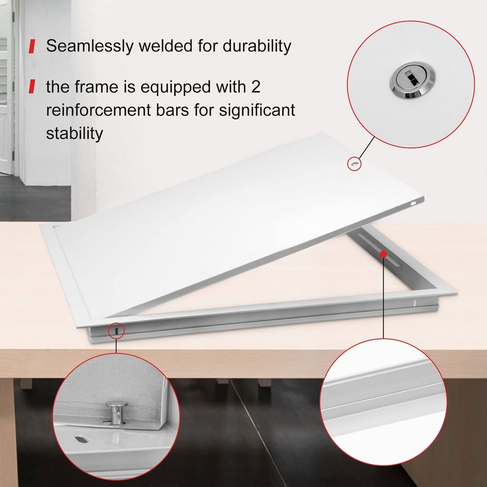 Thicken 1mm 12 x 12 Access Panel for Drywall,Attic Door, Ceiling Access Panel...