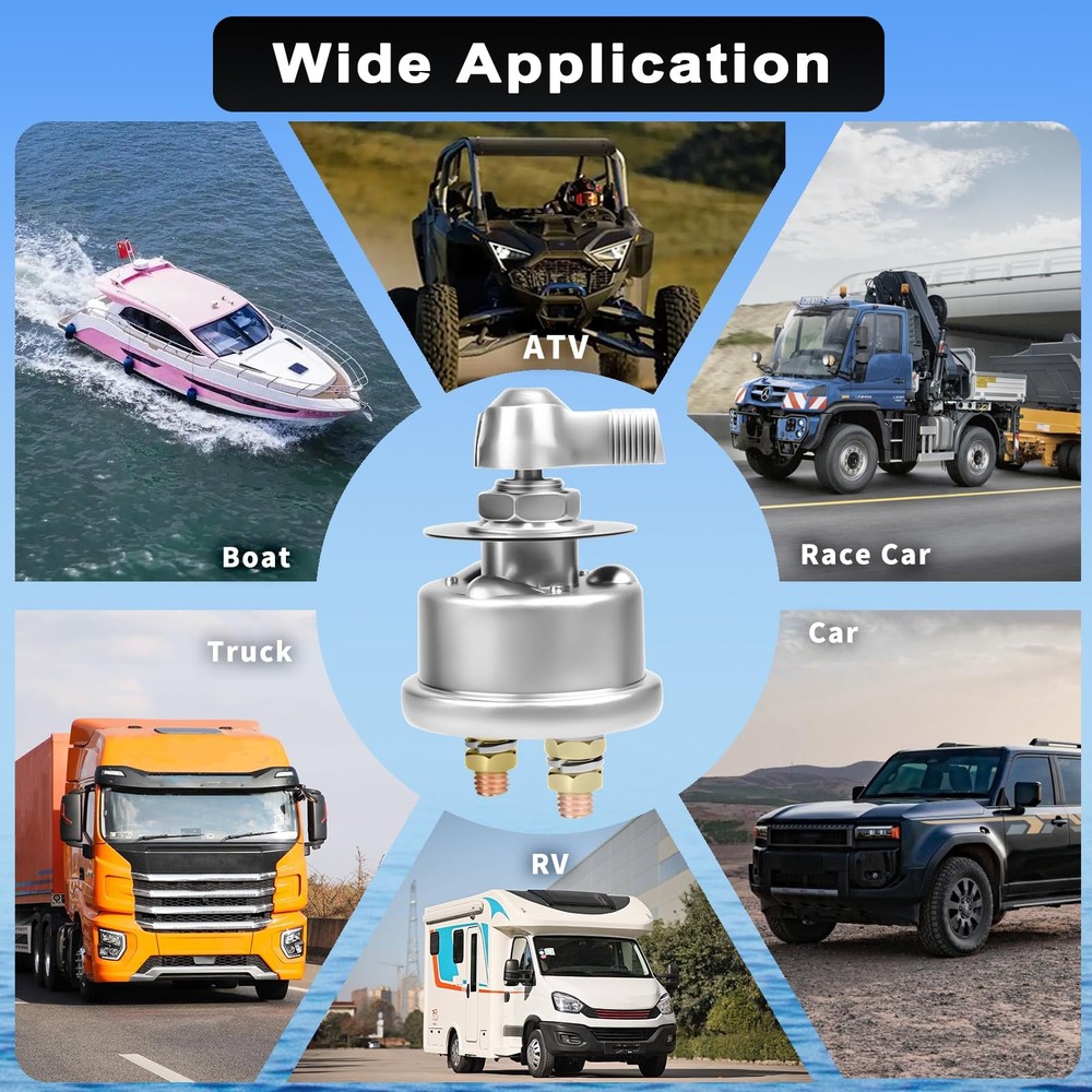 Battery Switch with Mounting Bracket and Cable, Cable