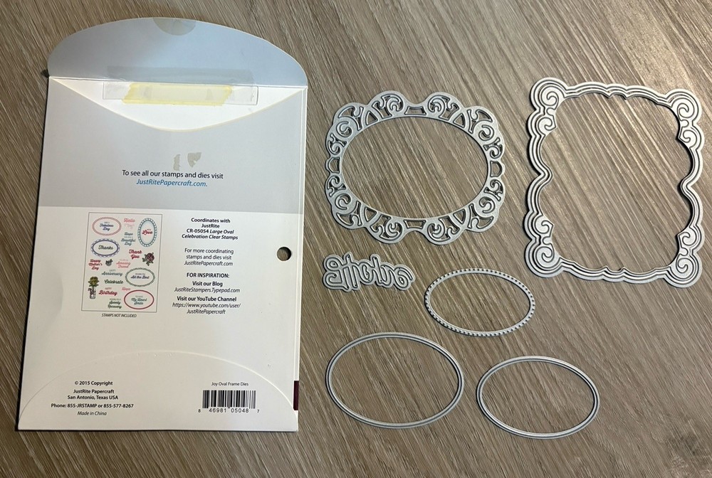 JustRite Hope Oval Frame Die Set