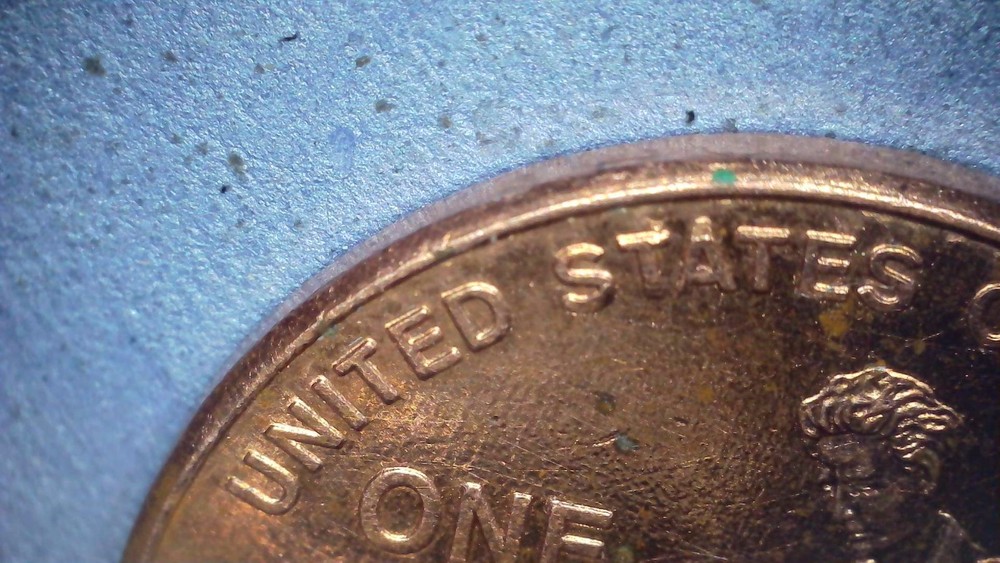 2009 Lincoln Bicentennial Cent Extra finger