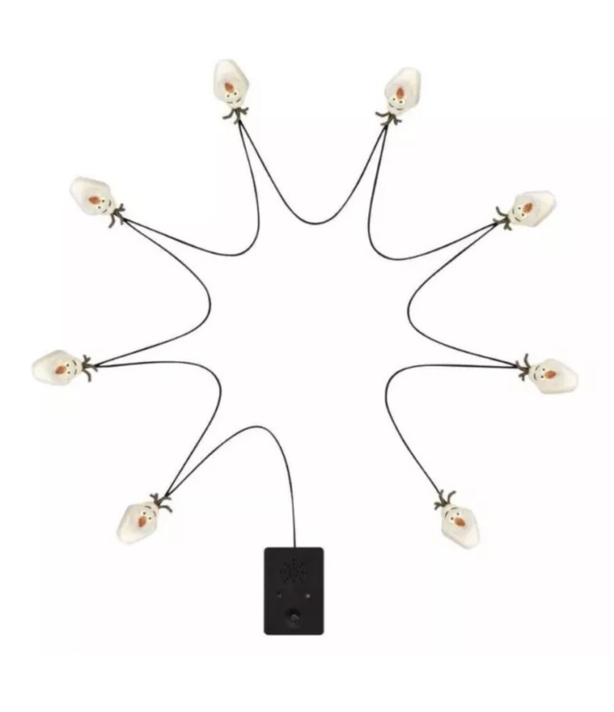 Disney Frozen OLAF Singing Illuminated 8 Ct Musical 8 FT String Light Set
