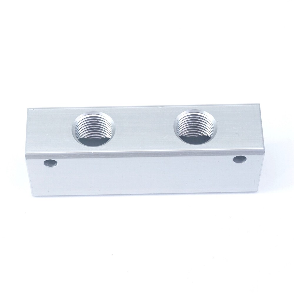 G 1/4" BSP 2-10 Ways Solid Aluminum Pneumatic Air Manifold Block Splitter