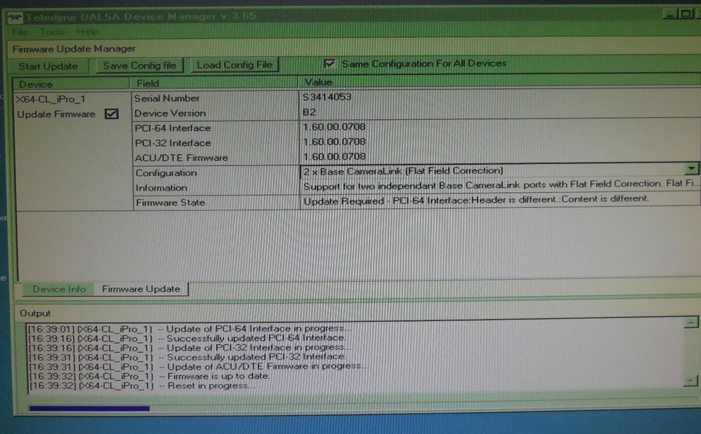Dalsa X64-CL OR-64E0-IPRO0 B2 frame grabber