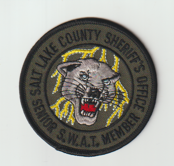 Salt Lake County Utah SWAT non shield shape patch