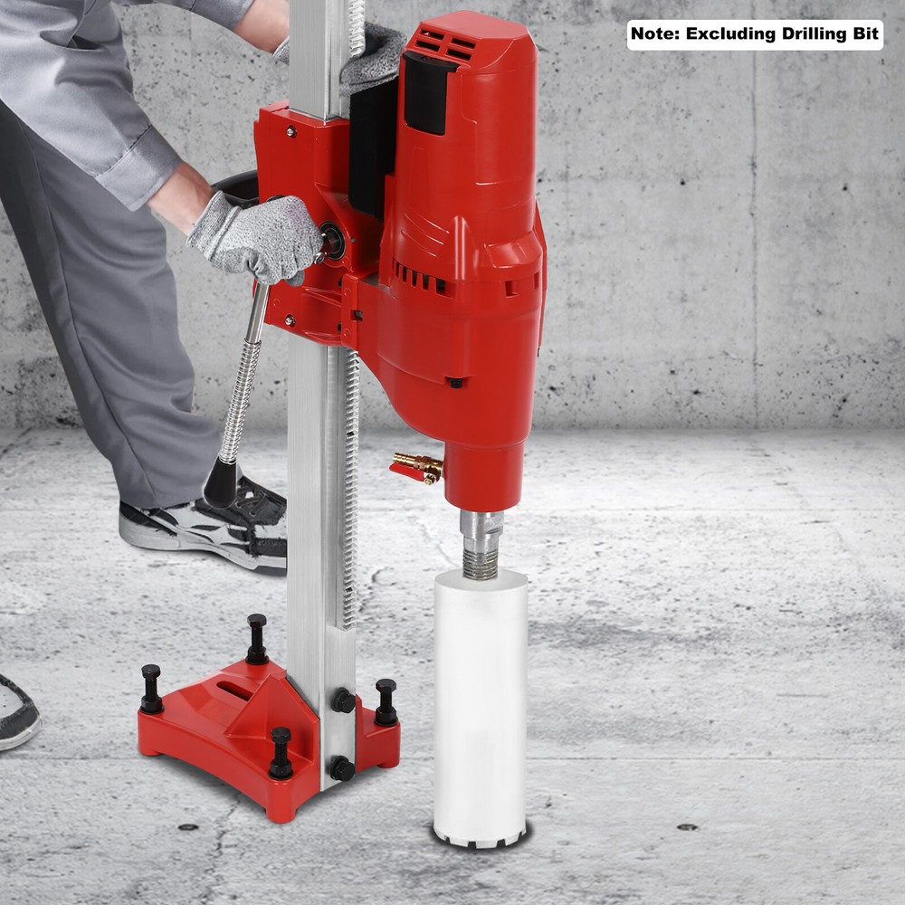 10in Electric Diamond Core Drill Machine Concrete Core Drill Rig Casters 4250W
