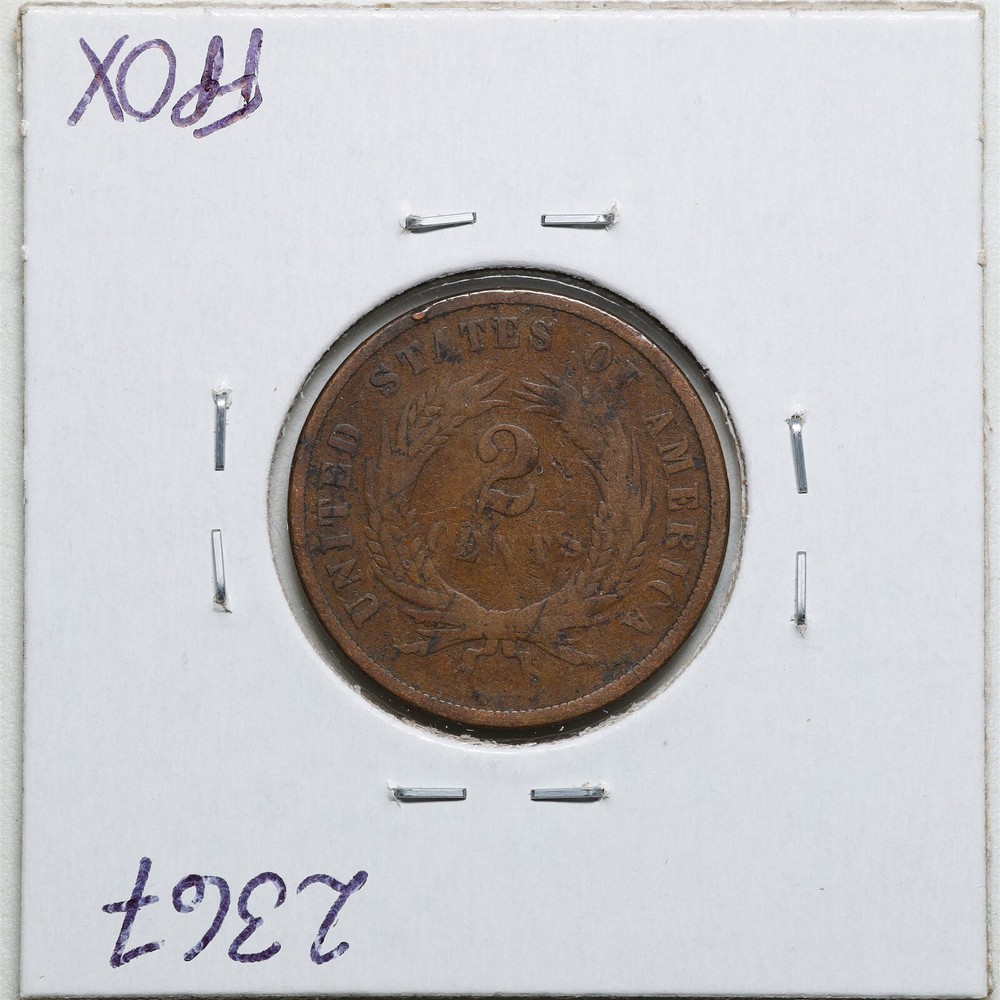 1867 2C Two Cent Piece in VG Condition #2367