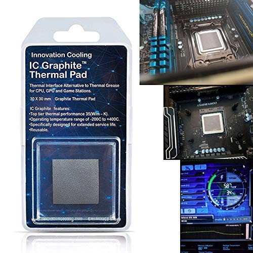 Graphite Thermal Pad – Permanent for Thermal Paste/Grease40x40mm 2-Pack