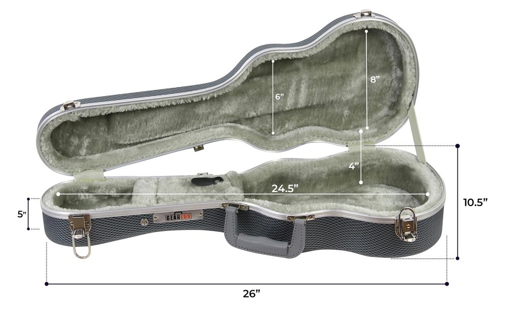 Gearlux UC500-C Concert Ukulele ABS Case