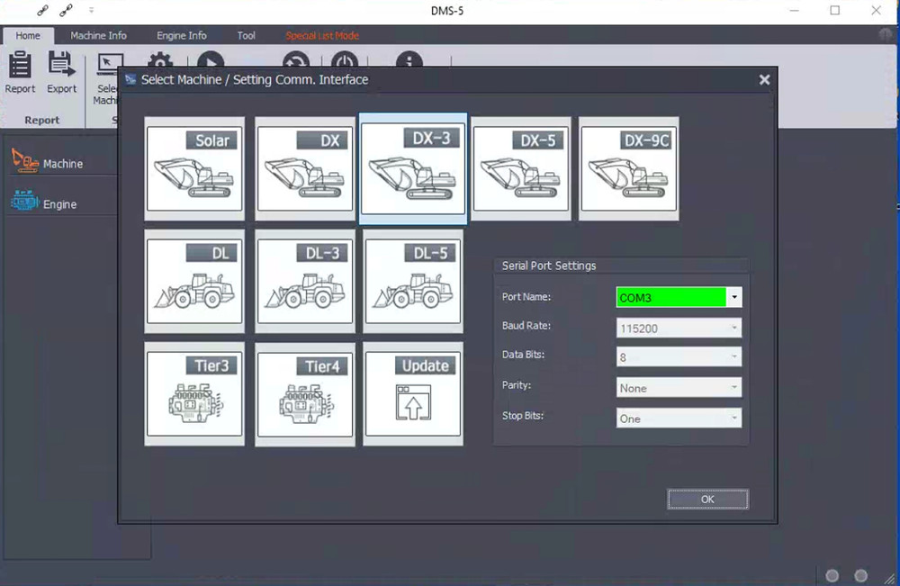for Doosan Engine Diagnostic Tool UVIM Interface Forklift Excavator Scanner Kit