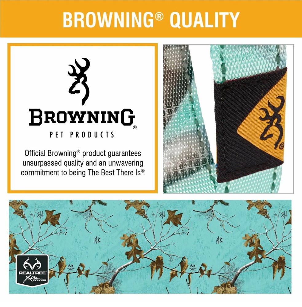 Browning Classic Webbing Pet Collar Camo Patterns - Small 25-40 cm