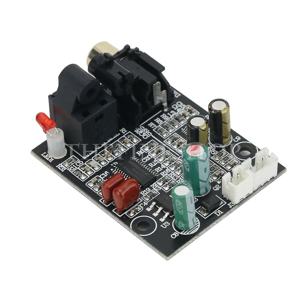 DAC Digital Decoder 24 Bit 192K Optical Fiber Coaxial Decode Board CS8416+CS4344