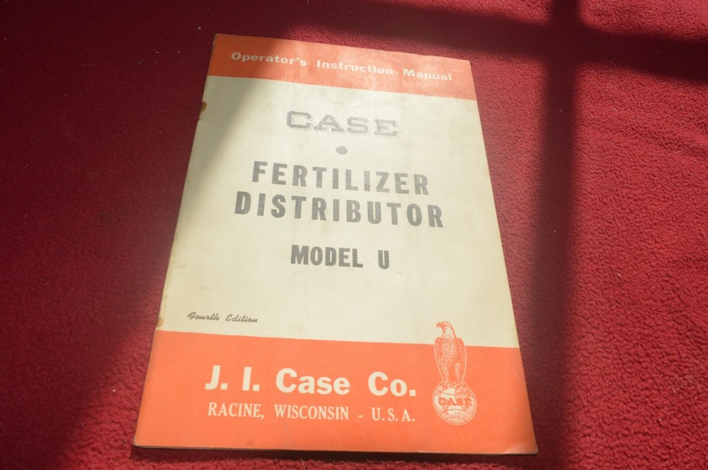 Case Tractor U Fertilizer Distributor Operator's Manual AMIL15