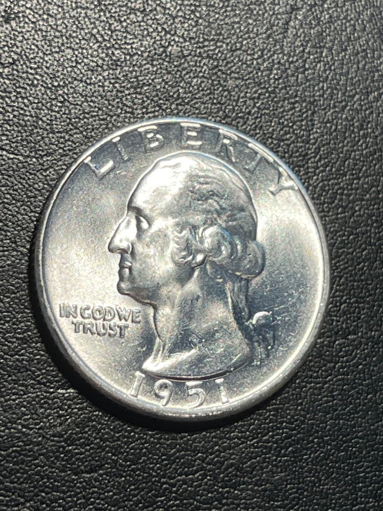 1951 Washington Quarter Gem BU+ - Sharp Strike Great Luster #5