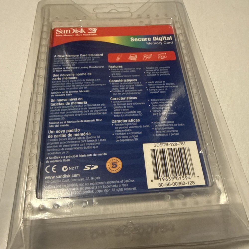 128mb sandisk memory New