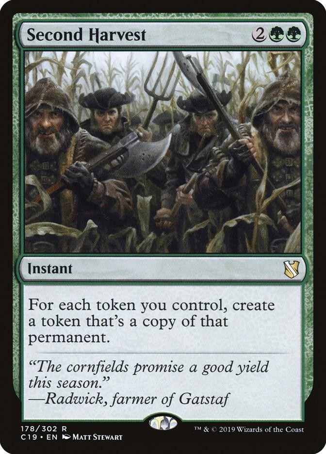 1x Second Harvest - Commander 2019 - NM  -  MTG
