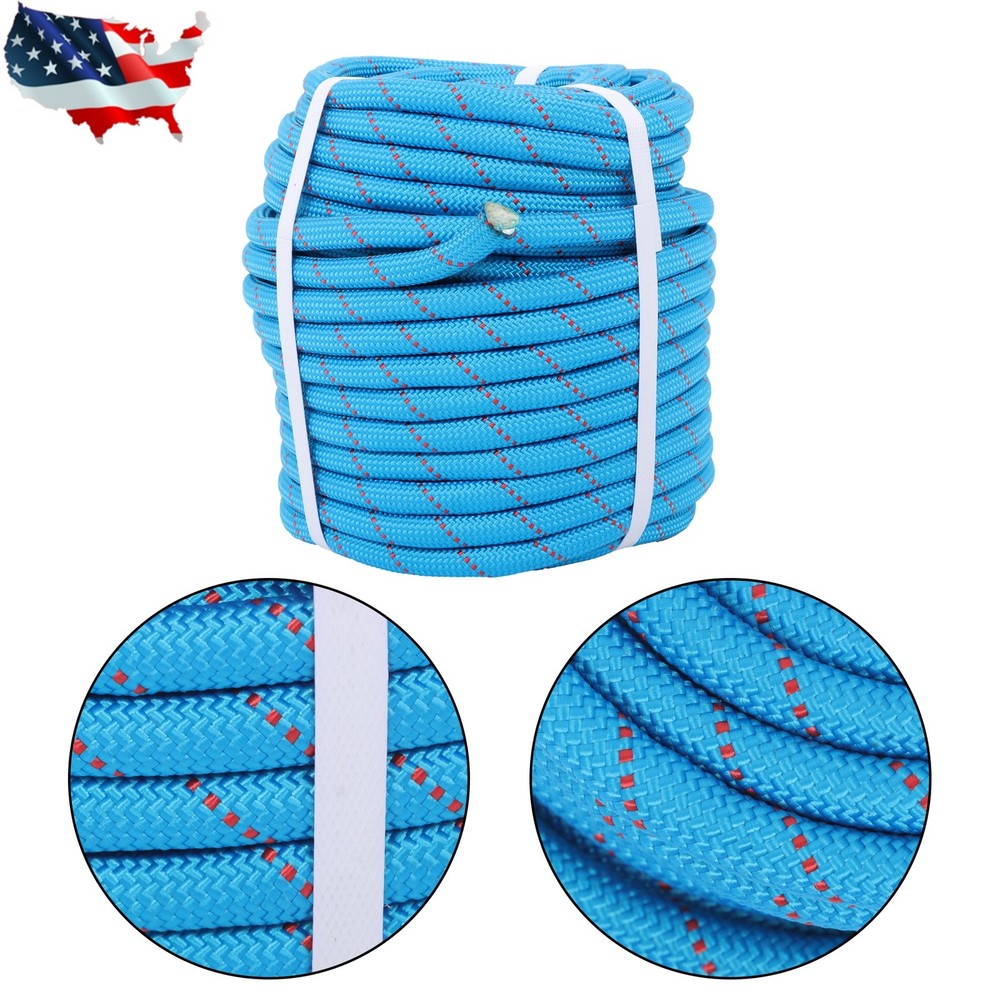 Pulling Rigging Line 1/2" × 125' Double Braid Nylon Polyester Arborist Bull Rope