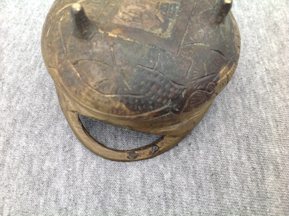 Small Brass Asian Incense Burner