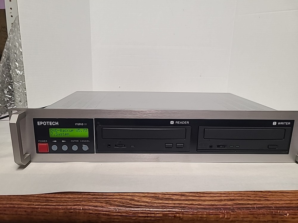 EPOTECH STUDIO 2 Rackmount CD DVD Duplicator Tested For Power ONLY