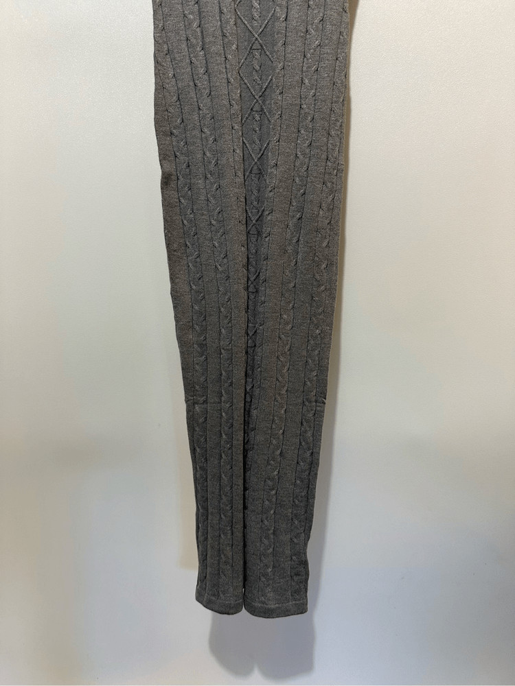 Grey Knit maxi dress set