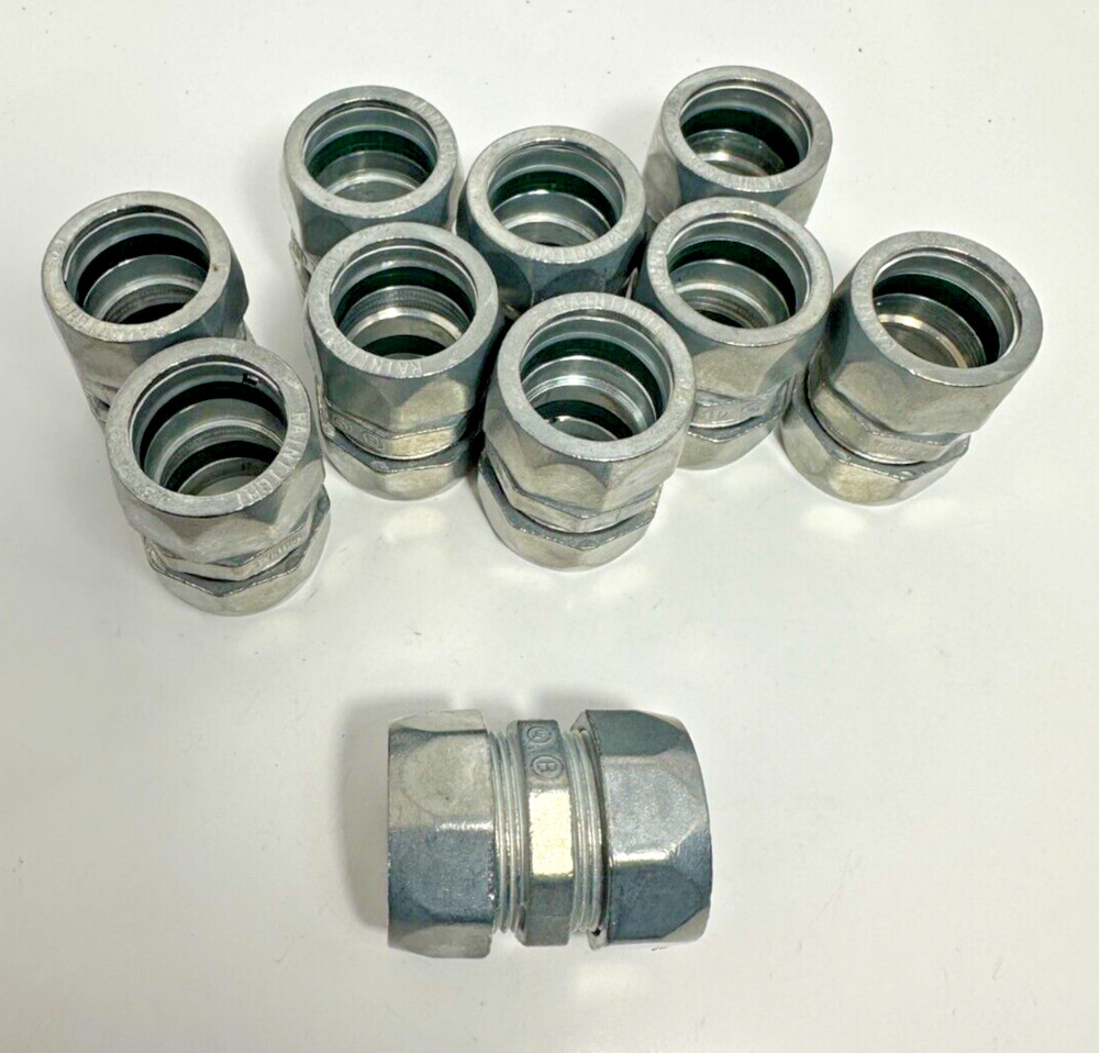 10pcs Bridgeport Raintight Compression Coupling *Photos for Measurements*