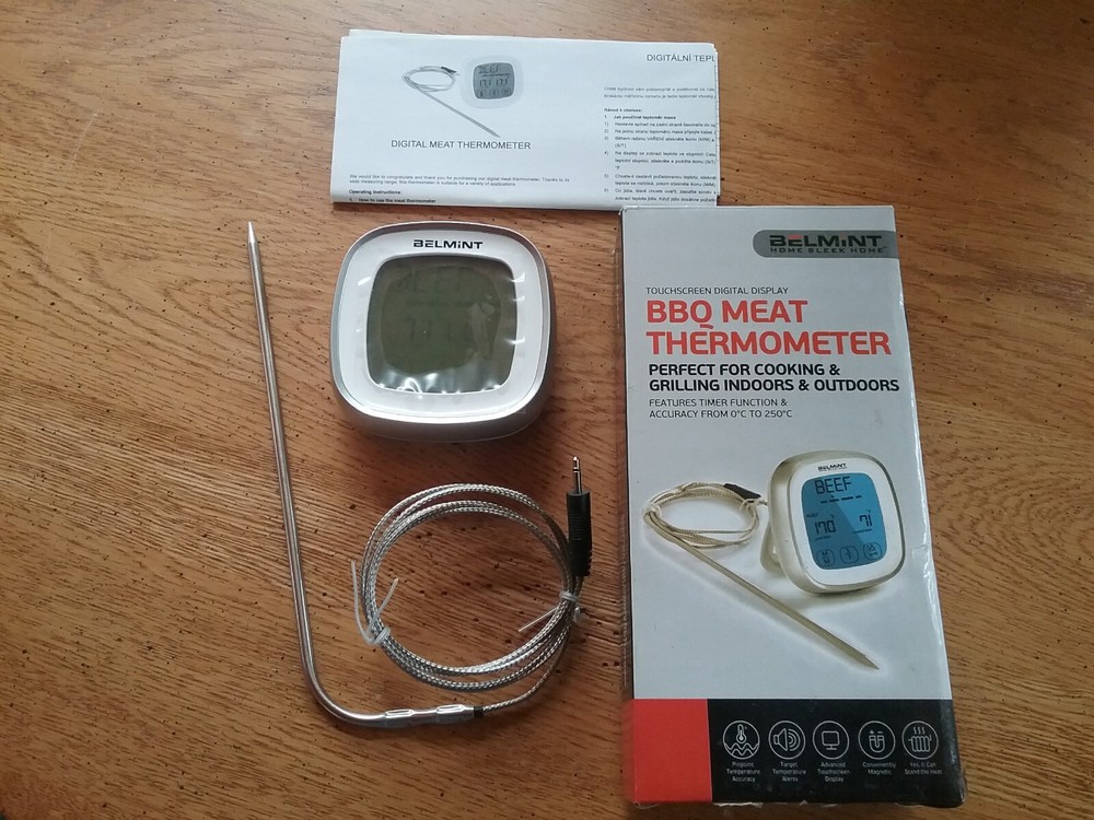 Belmint Touchscreen Digital BBQ Meat Thermometer ~ NEW! ~ With Timer Function