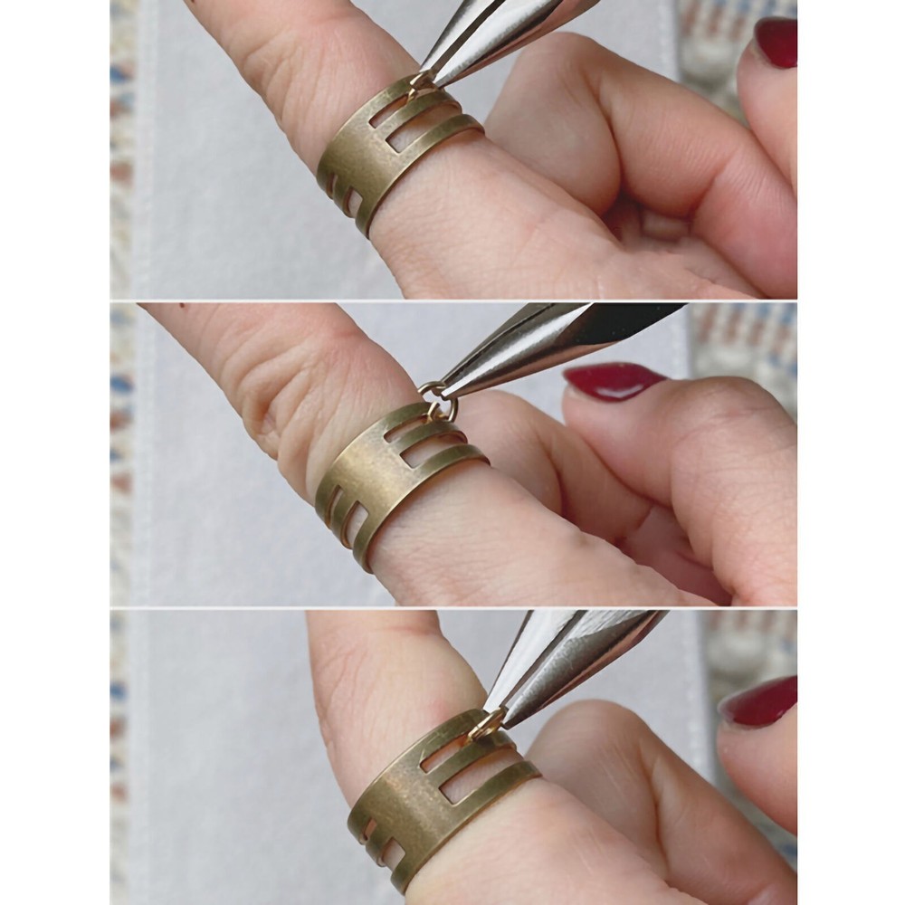 Earring Making Open Ring Brass Material Compact Shape DIY Hand Open Circle Tool