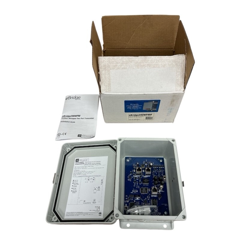 Altronix eBridge200WPM EoC or Long Range Ethernet 2 Port Transceiver