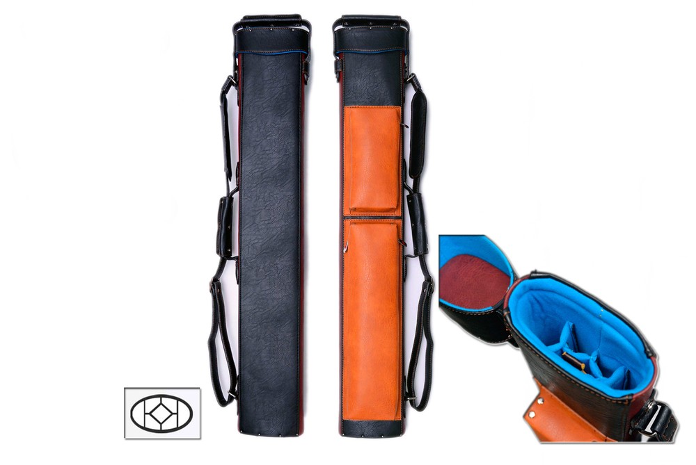 Delta 2x5 BROWN TRANSFORMERS Case - Memory Foam - JB NO Case - Leather Cue Case