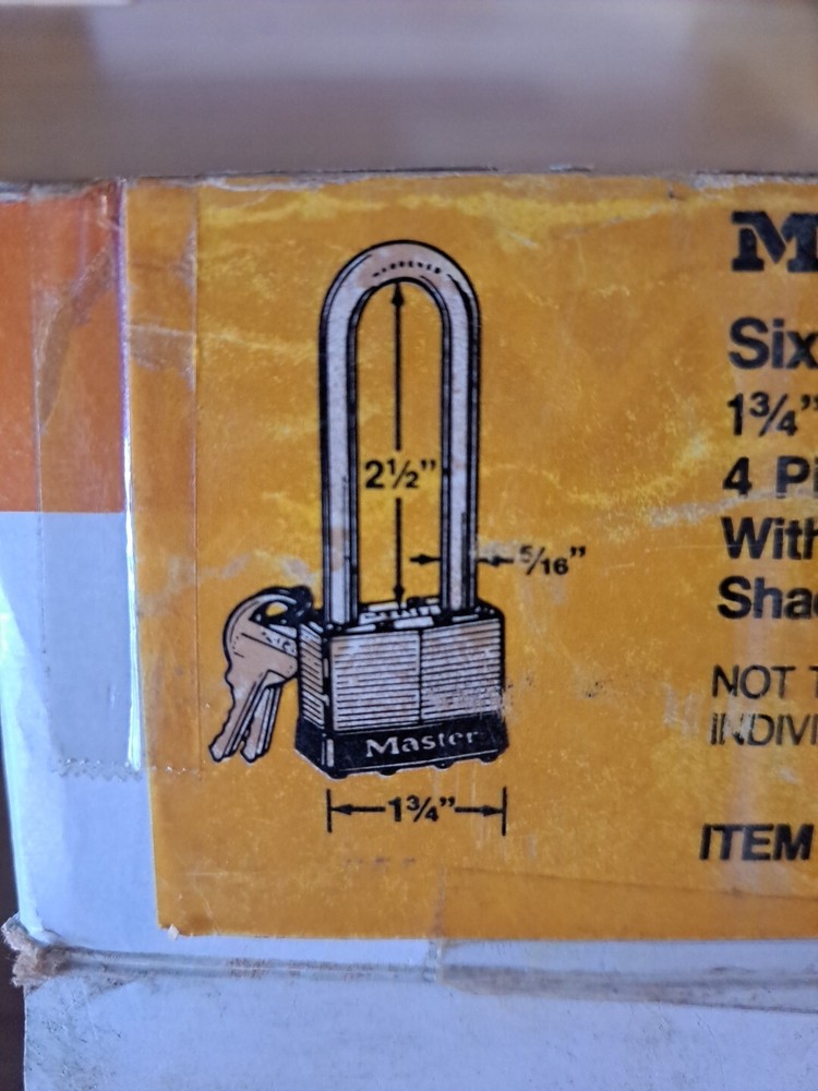 3 Master Lock 1LJ KD Padlock NOS Keyed Alike