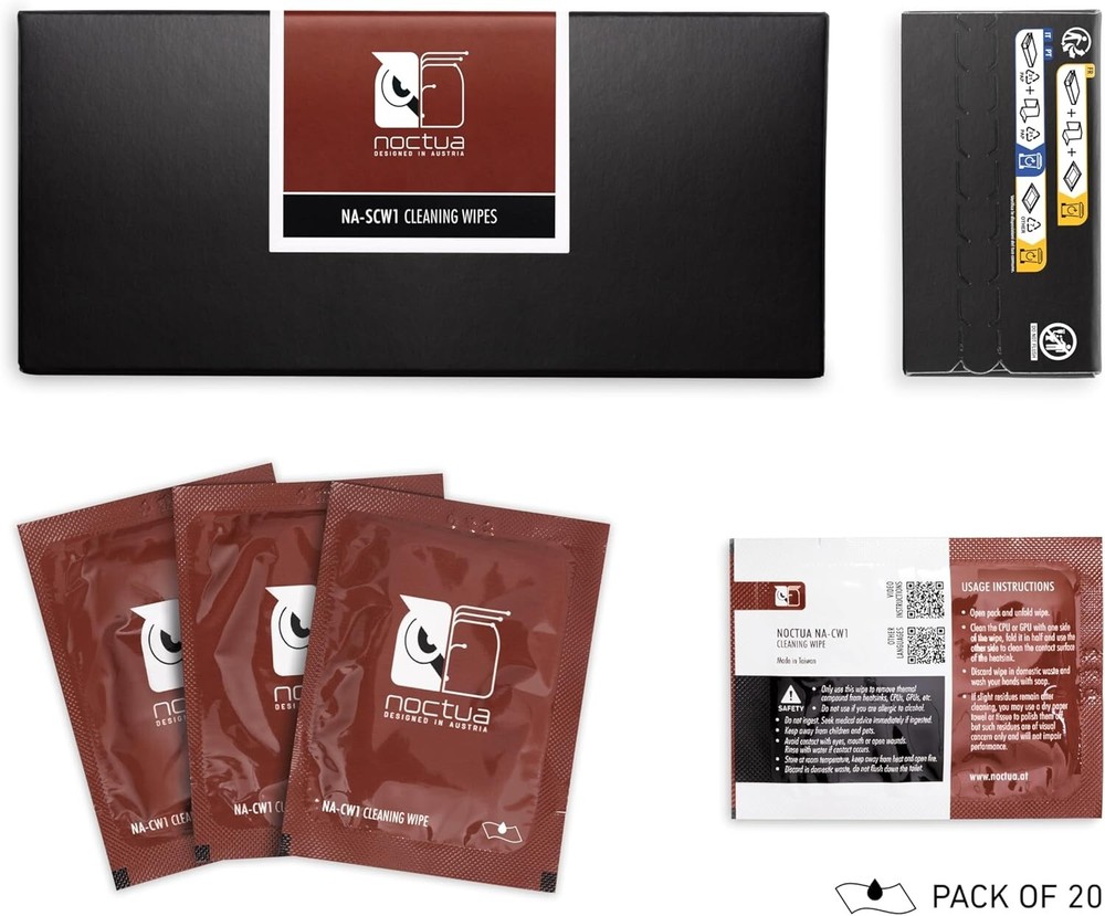 Large Size Thermal Paste Wipes - Odorless & Efficient Cleaning for Electronics