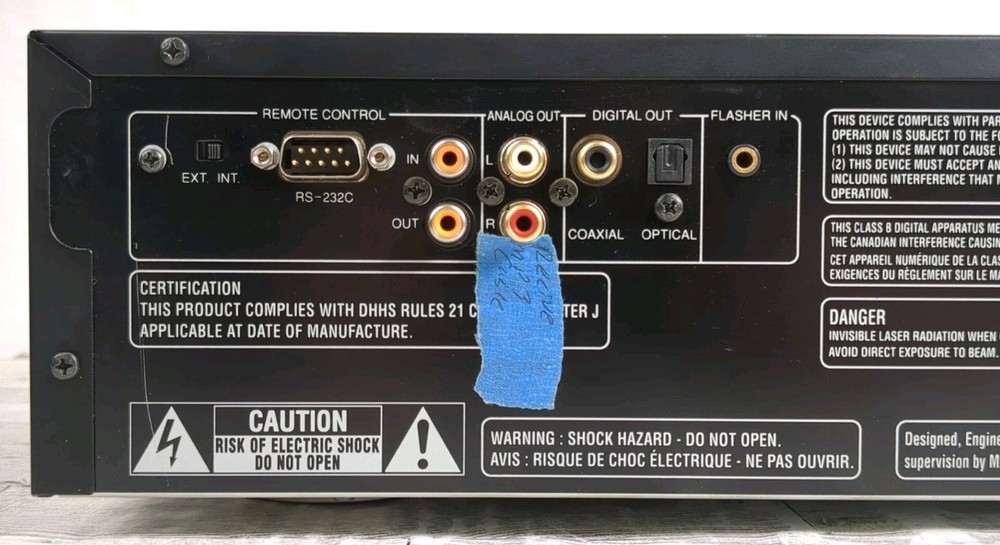 Marantz CC4001 5 5-Disc Compact Disc Player CD Changer | Tested/Works!