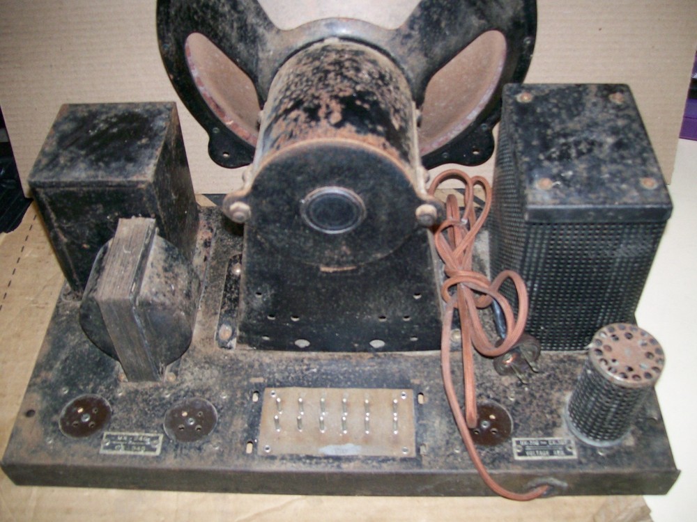 GREBE 1929 Triode tube type amplifier and speaker