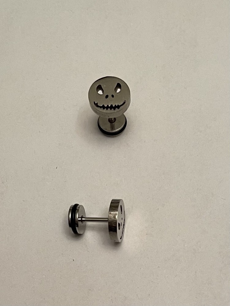 Stainless Steel Jack Skellington Stud Earrings