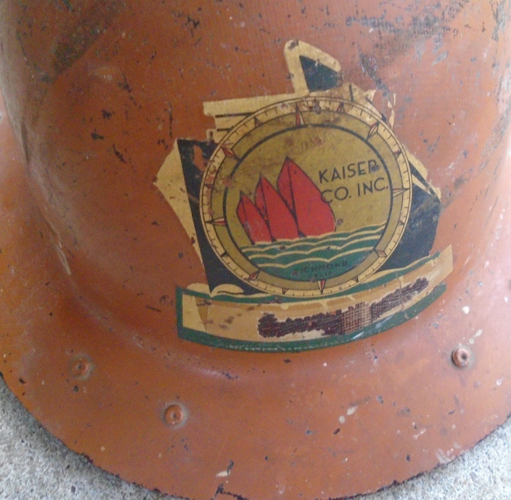 WWII Liberty Ship Builder, Kaiser Co., worker's hard hat