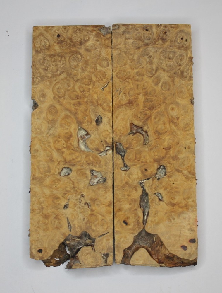 Stabilized Amboyna Burl - Extra Thick - Knife Making Handle Material