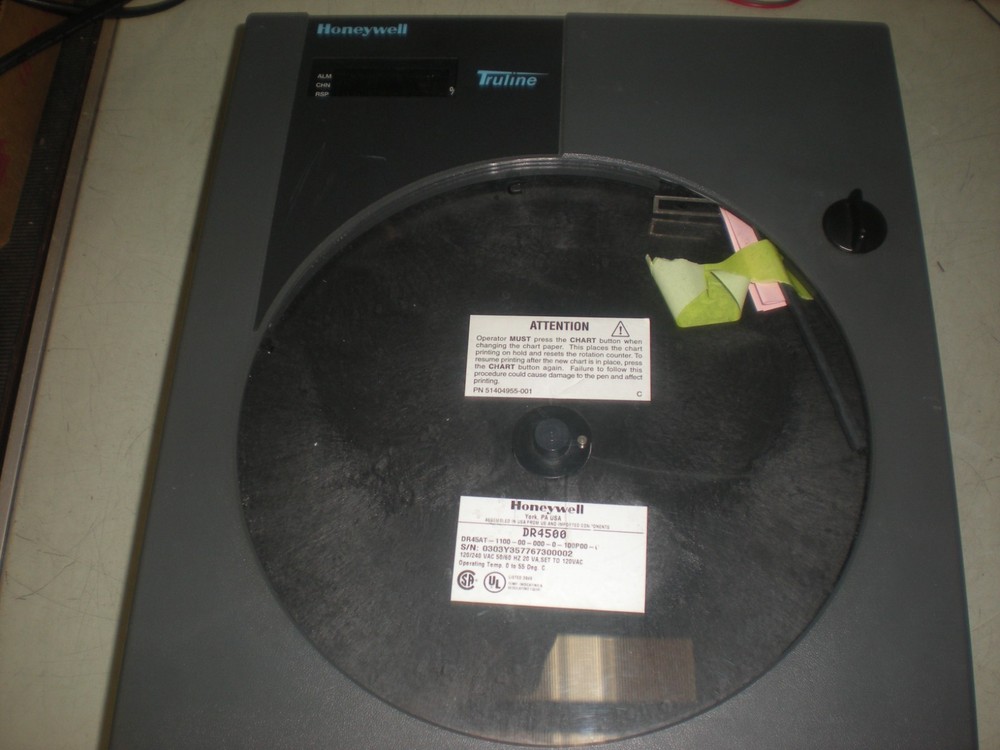Honeywell DR4500 Chart Recorder - Powers Up as Shown - #7