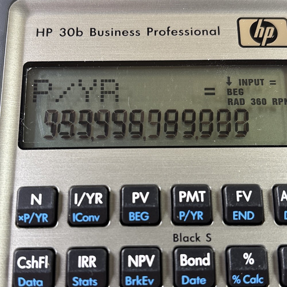 HP Hewlett-Packard 30b Business Professional Calculator