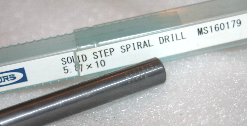 ORS Solid Step Spiral Drill 5.87X10 MS160179 * NEW *