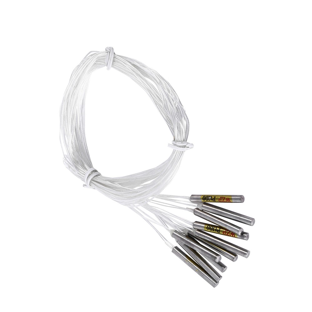 10pcs PT100 Waterproof Sensor Probe For Temperature Controller 4x30mmx50cm Probe