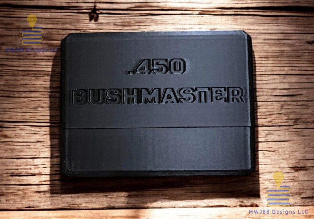 Sliding .450 Bush master Ammo Storage Box Case - 50rd Round - Multiple Colors!