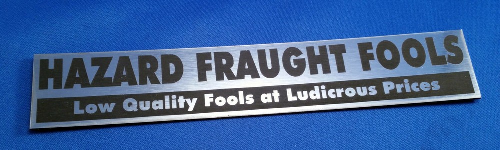 Toolbox Emblem - Fun With Famous "HF" Tool Company