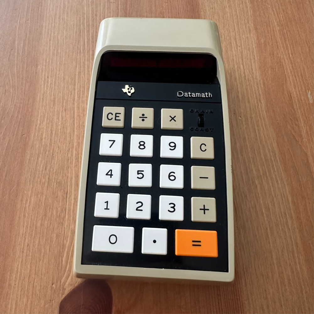 Texas Instruments TI 2500 Datamath Electronic Calculator NO AC ADAPTER